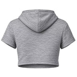 lucia gta 6 crop hoodie grey fleece - view 4