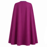 50th Anniversary Cape Queen Camilla Purple Coat