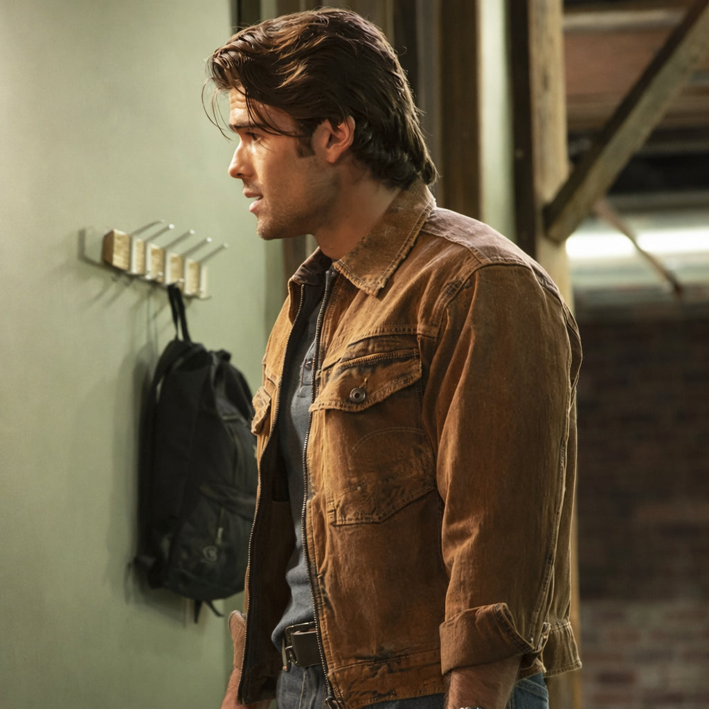 Blue Bennings 9-1-1 Nashville Brown Jacket