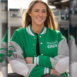 90s Eagles Letterman Green Jacket