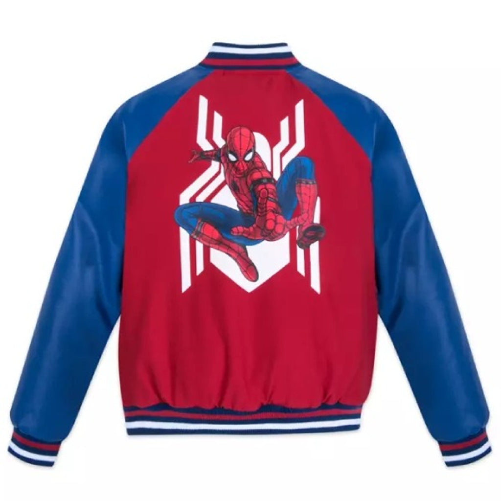 90s Spider Man Letterman Jacket