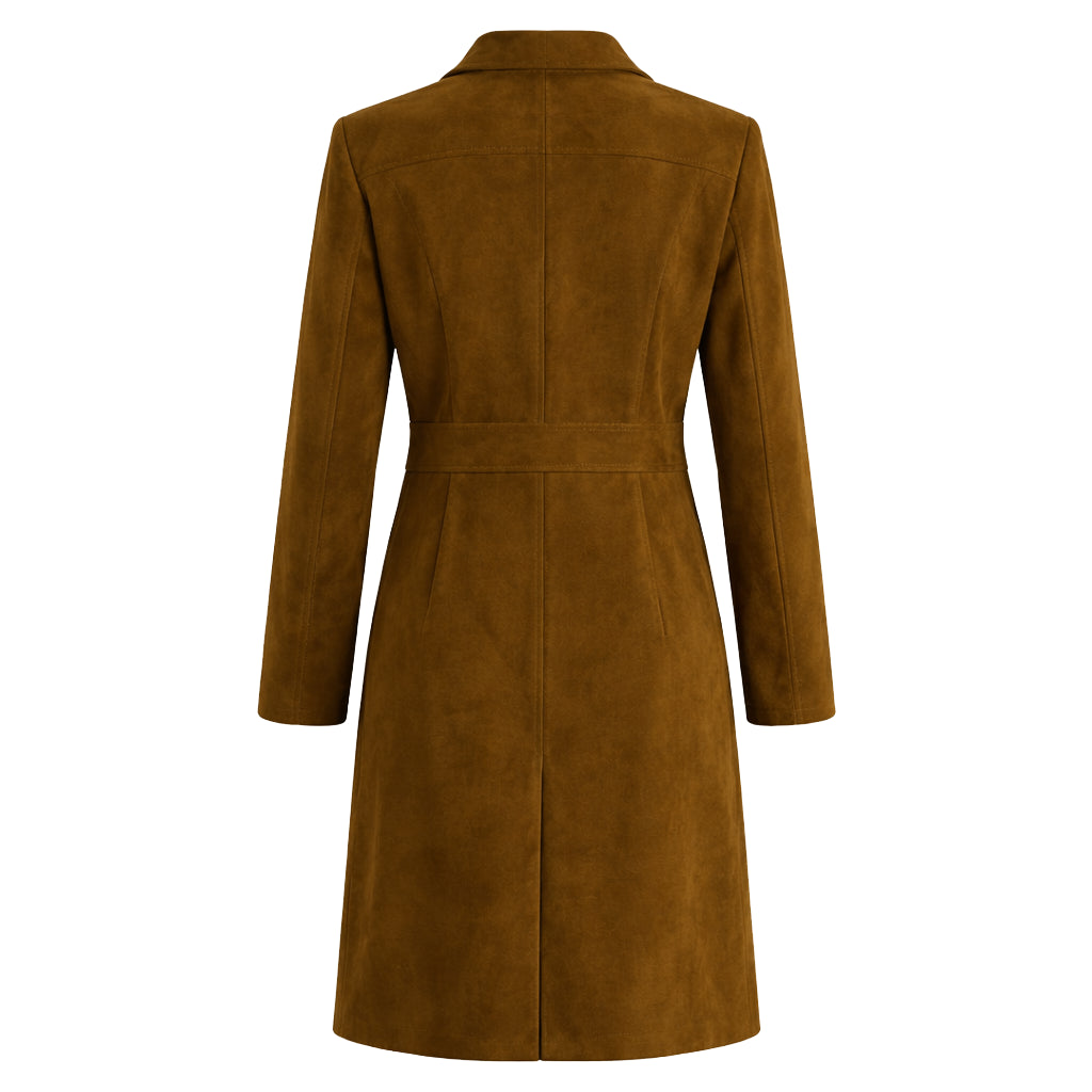 A Season to Blossom Emily Tennant Suede Coat