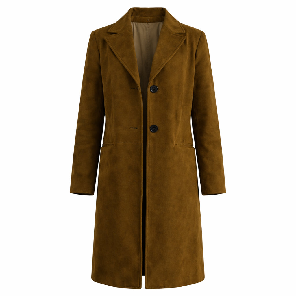 A Season to Blossom Emily Tennant Suede Coat