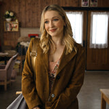 A Season to Blossom Emily Tennant Suede Coat