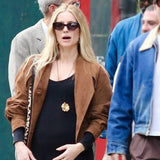 NY City Annabelle Wallis Brown Jacket