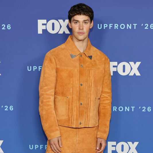 Baywatch Reboot Premiere Noah Beck Brown Jacket