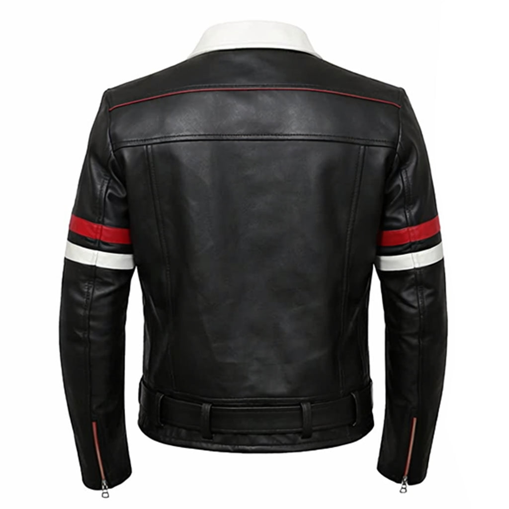 Bike Racer Black Leather Jacket