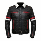 Bike Racer Black Leather Jacket