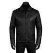 Simple Black Leather Jacket