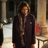 Gloria Reuben Boston Blue Brown Coat
