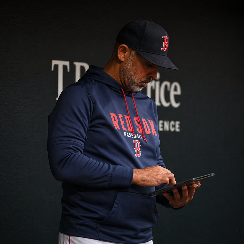 Basketball Match Sox Alex Cora Blue Hoodie