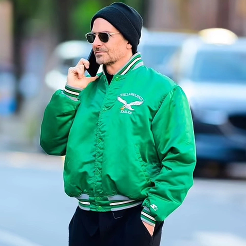 Bradley Cooper Philadelphia Eagles Green Jacket