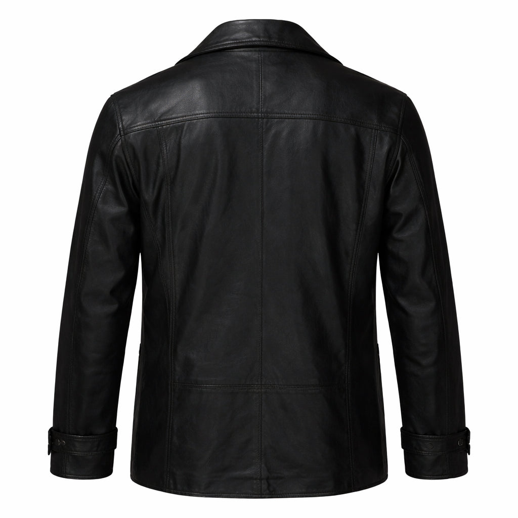 CIA S01 Colin Glass Leather Coat