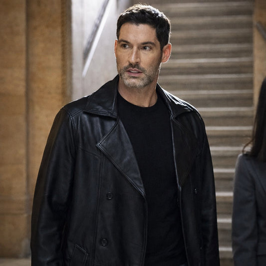 CIA S01 Colin Glass Leather Coat