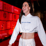 Caitlin Clark Shoot More Threes White Hoodie