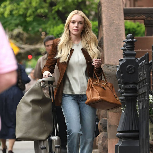 Violet Lockhart Count Me Lies S01 Suede Blazer
