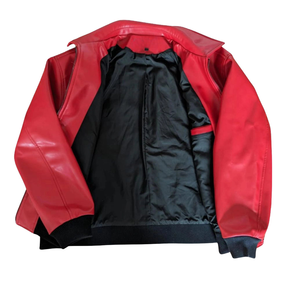 Drake Albanian Flag Leather Jacket