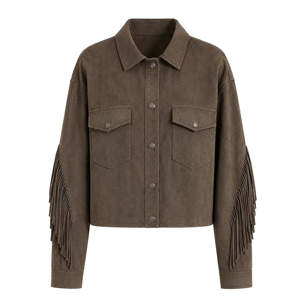 Dutton Ranch S01 Natalie Alyn Lind Fringe Jacket