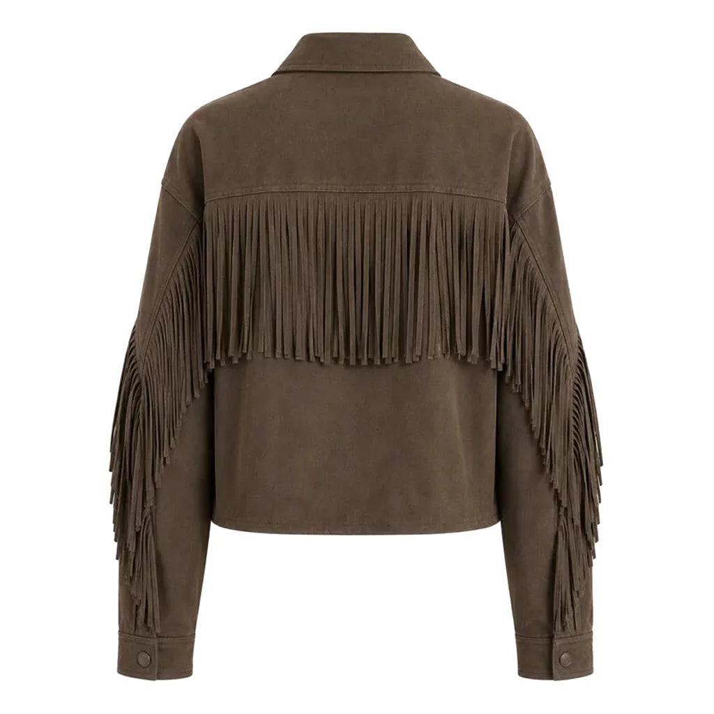 Dutton Ranch S01 Natalie Alyn Lind Fringe Jacket