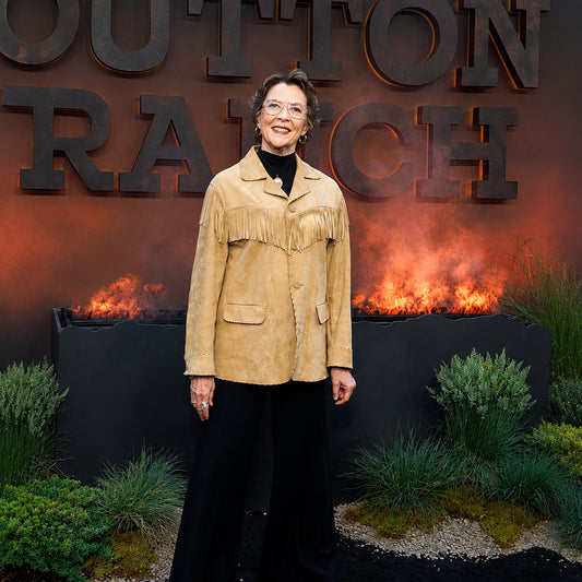 Dutton Ranch Promo Annette Bening Suede Jacket