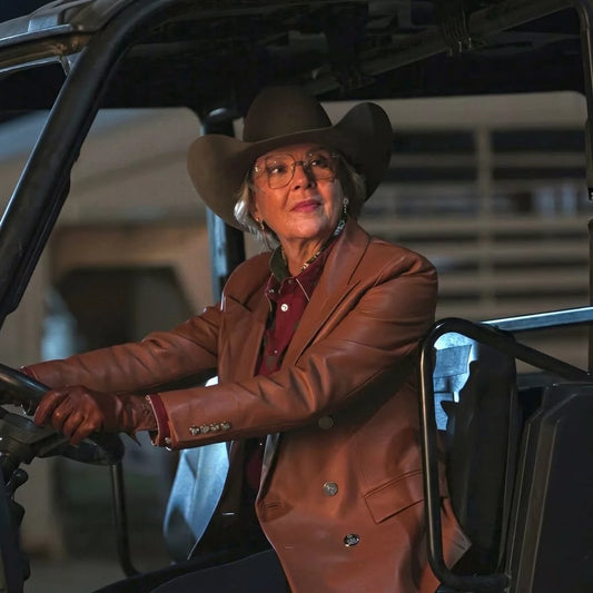 Dutton Ranch S02 Annette Bening Leather Blazer