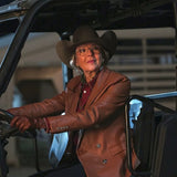 Dutton Ranch S02 Annette Bening Leather Blazer