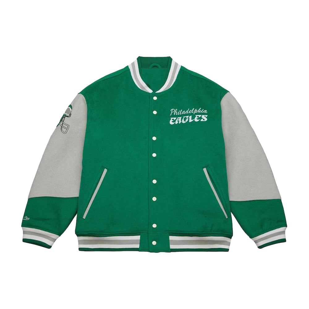 90s Eagles Letterman Green Jacket