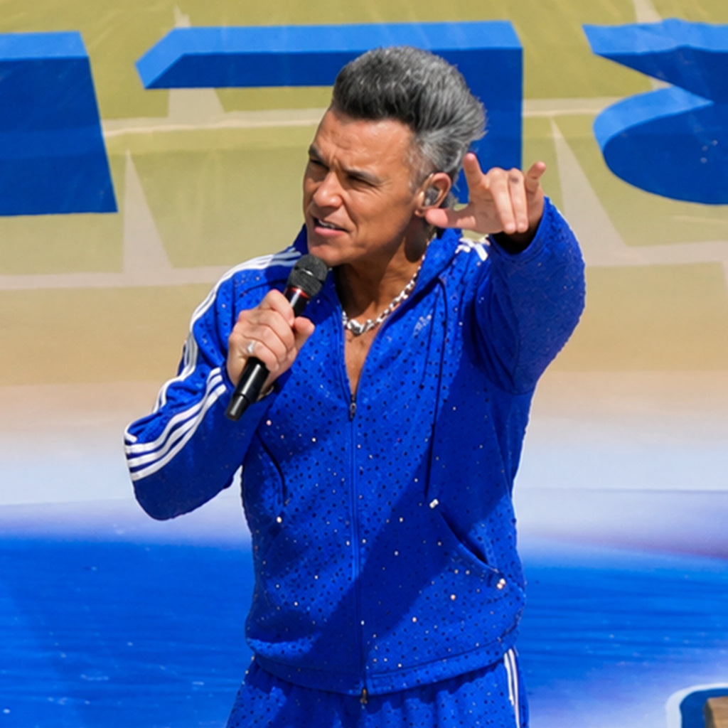 Robbie Williams FIFA 2026 Blue Jacket