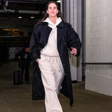 Basketball Match Caitlin Clark Black Coat
