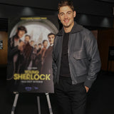 Young Sherlock Screening Fiennes Tiffin Leather Jacket