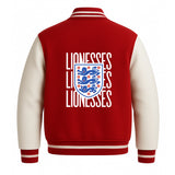 England Lionesses Letterman Red Jacket