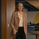 Helen Hunt Hacks S08 Suede Leather Jacket