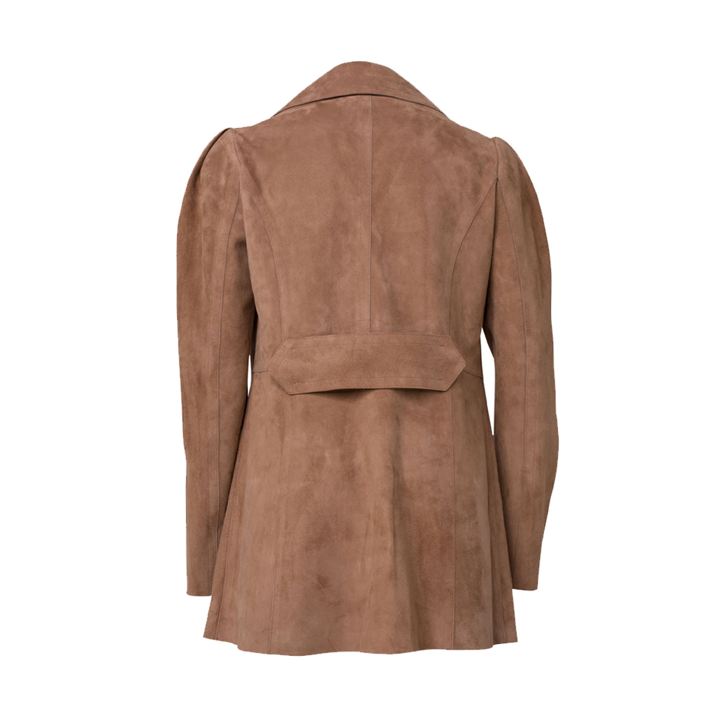 Helen Hunt Hacks S08 Suede Leather Jacket