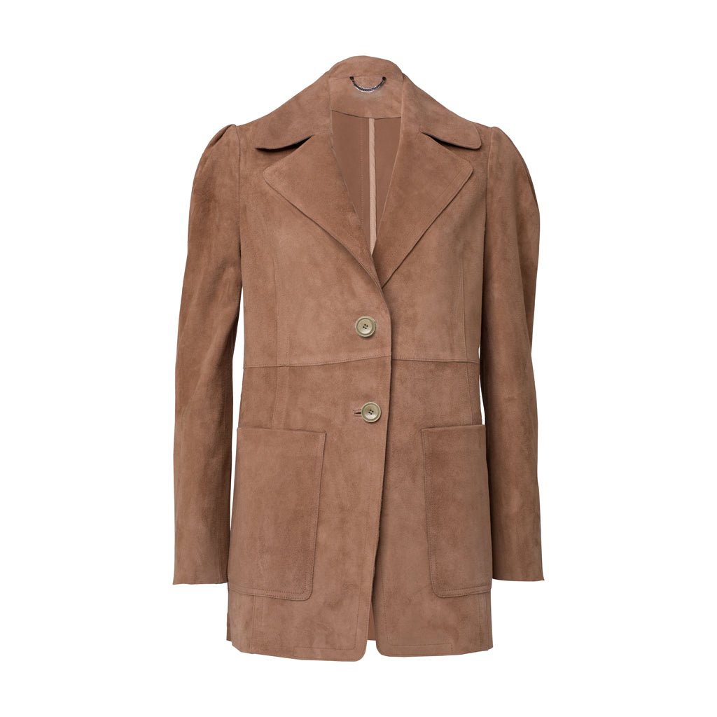Helen Hunt Hacks S08 Suede Leather Jacket