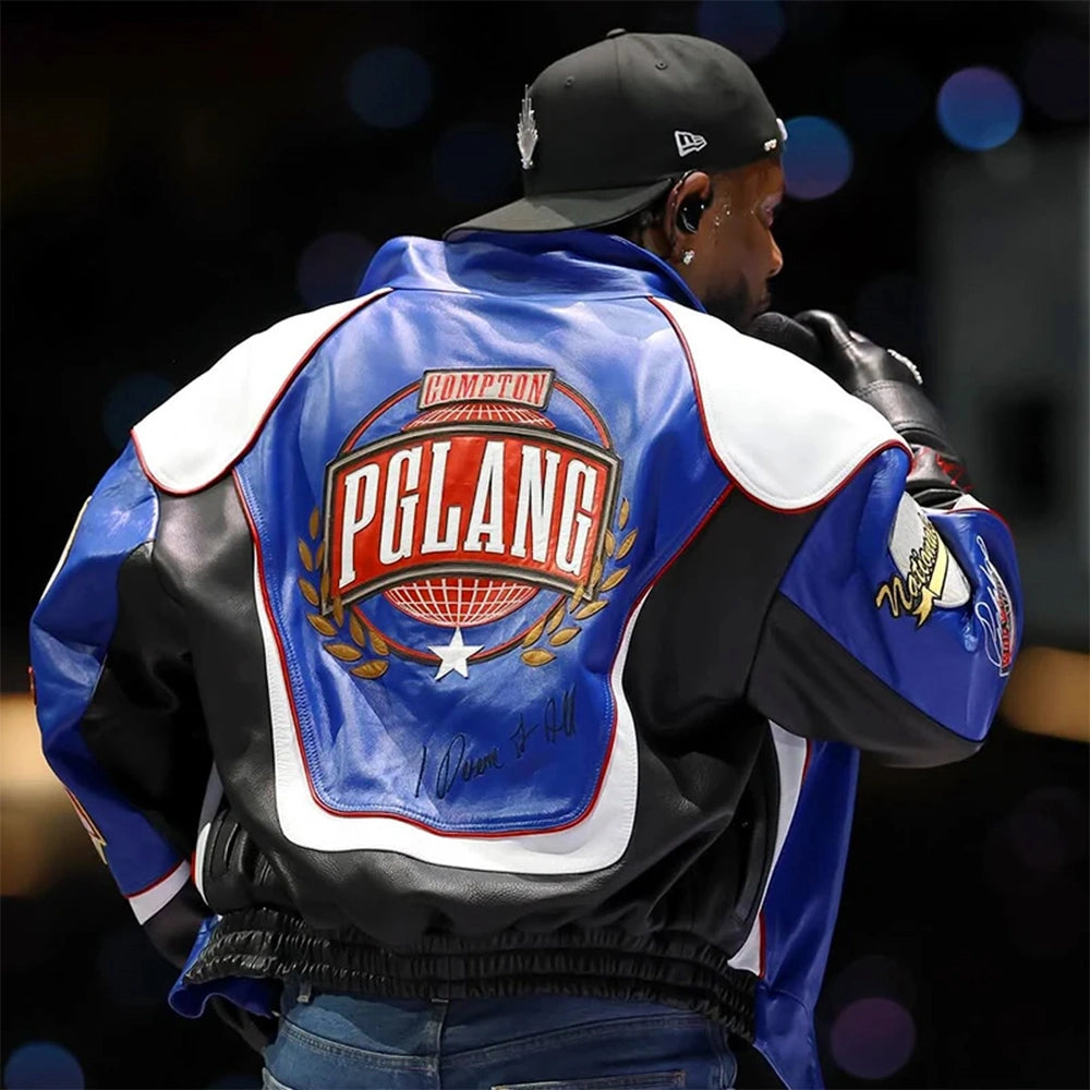Kendrick Lamar Super Bowl 2026 Leather Jacket