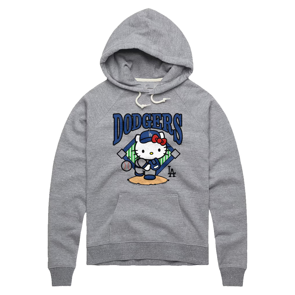 LA Dodgers Hello Kitty Grey Hoodie