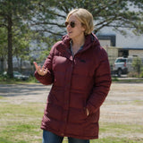 Host Erin Napier Home Town S10 Red Coat