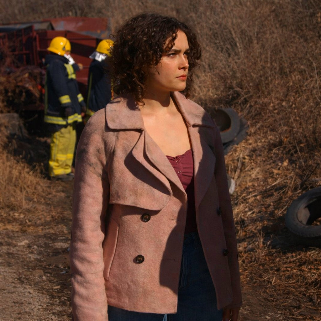 Dana Matheson Home and Away S38 Pink Coat