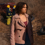Dana Matheson Home and Away S38 Pink Coat