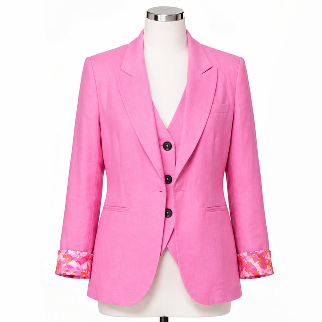 Ireland AM 2026 Muireann O’Connell Pink Blazer