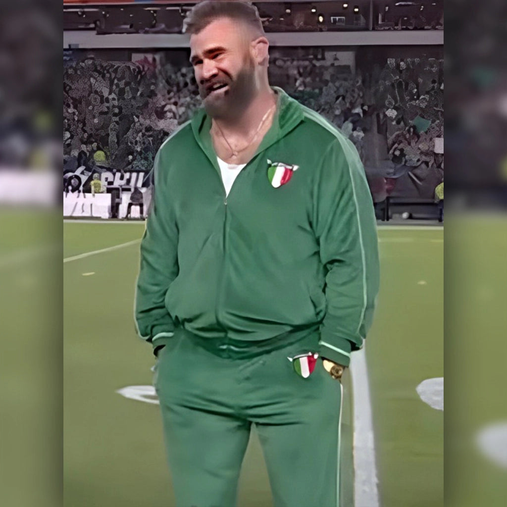 Jason Kelce Italia Green Tracksuit