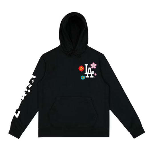 LA Dodgers Floral Black Hoodie