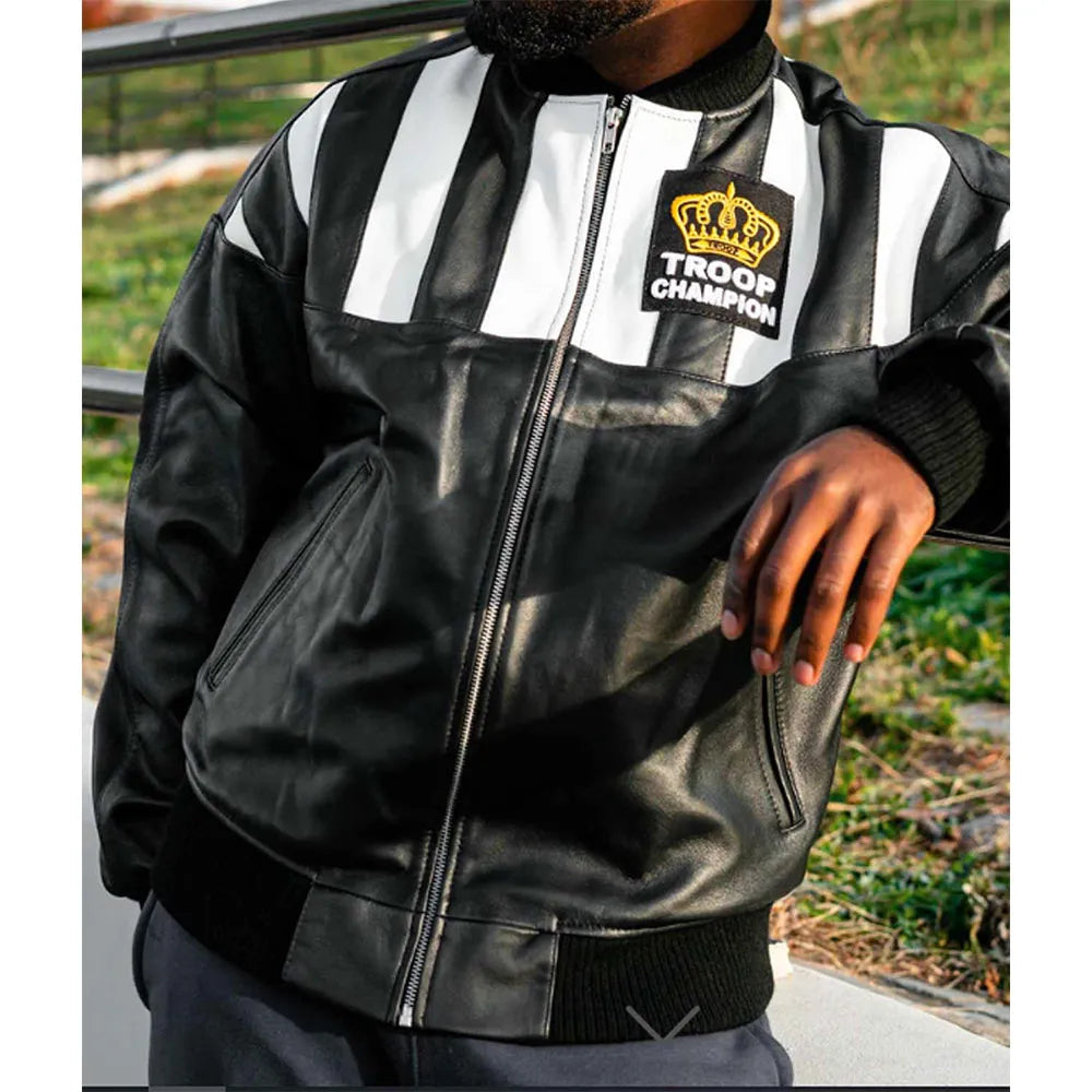 LL Cool J Troop Leather Jacket
