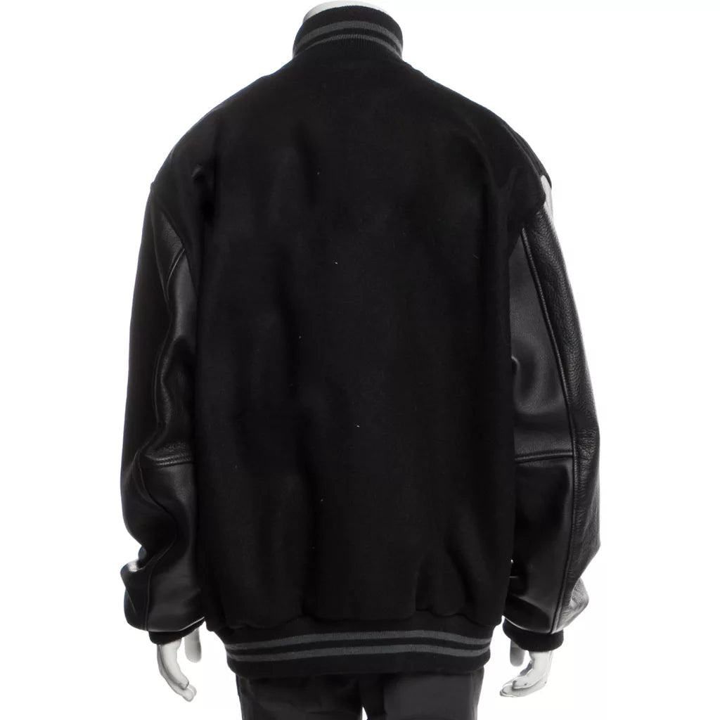 LeBron James Black Varsity Jacket
