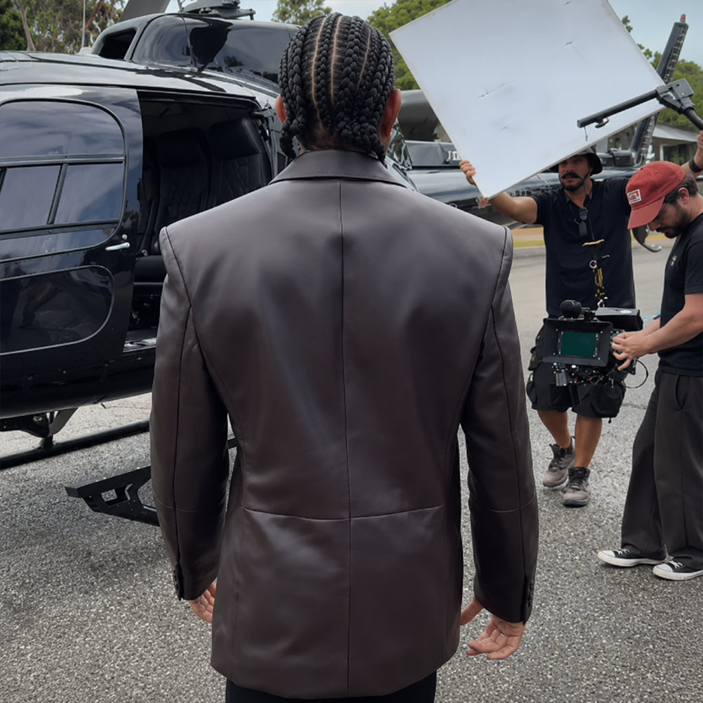 American Rapper Ludacris Leather Blazer