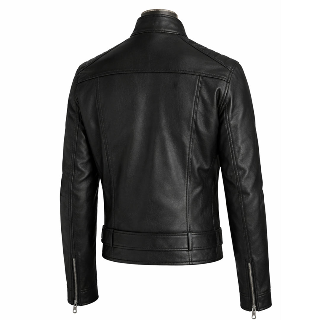 Modern Black Leather Jacket