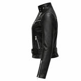 Motorcycle Quilted Leather Jacket