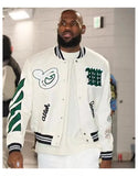 LeBron James Black Varsity Jacket