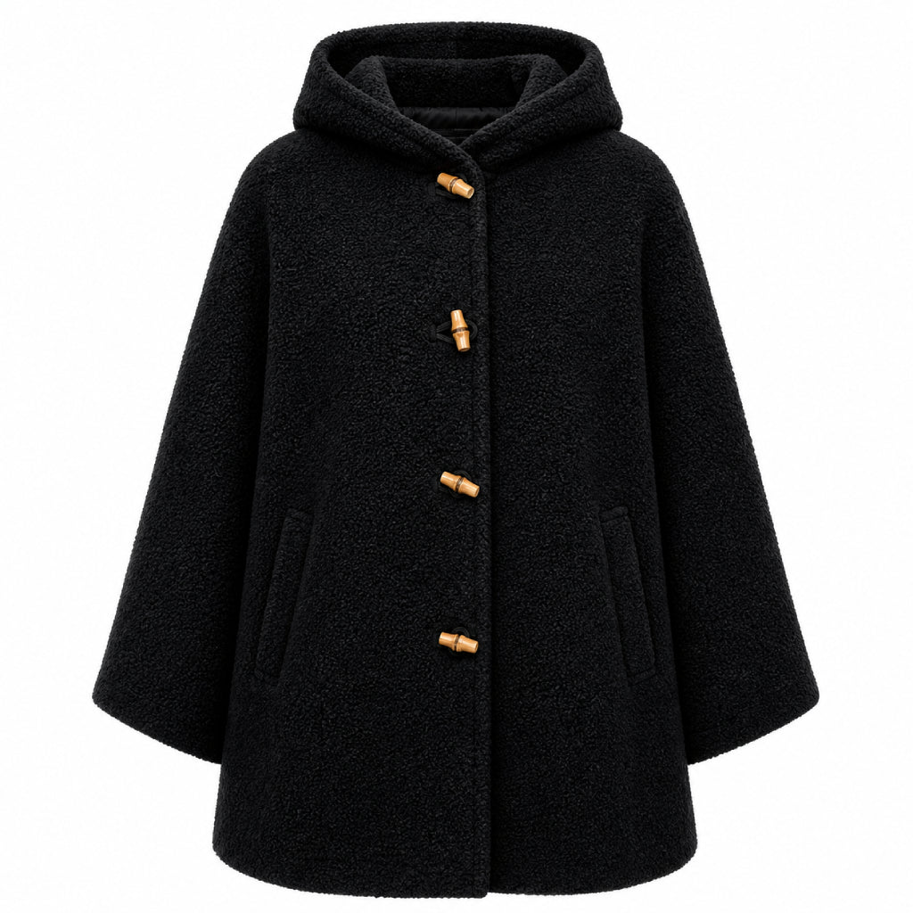 Liam Gallagher Black Hooded Coat