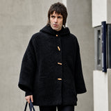 Liam Gallagher Black Hooded Coat